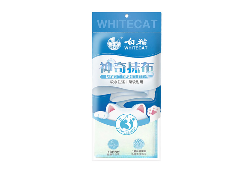 白貓神奇抹布